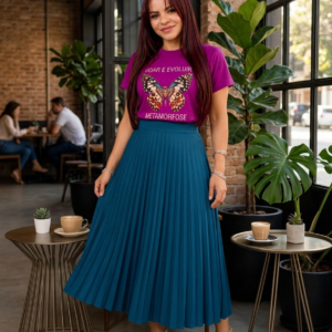 Camiseta, Lilas "Voar e Evoluir".