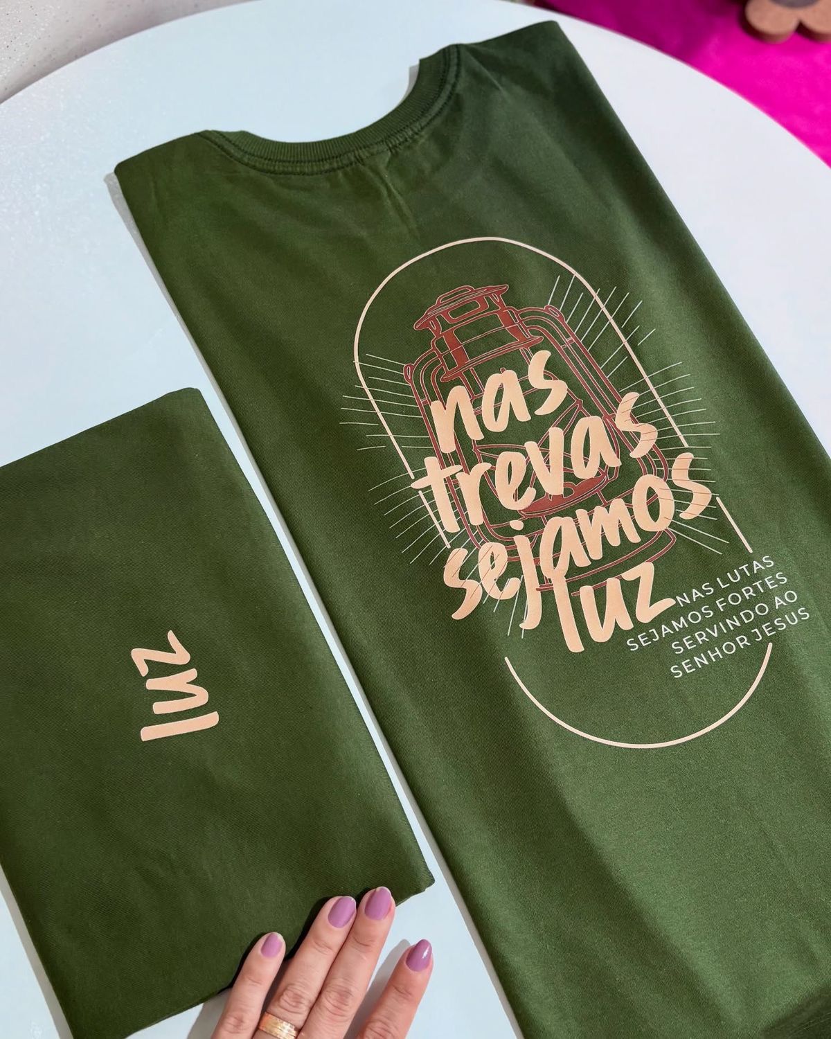 Camiseta, Verde "Luz Nas Trevas" - Imagem 5