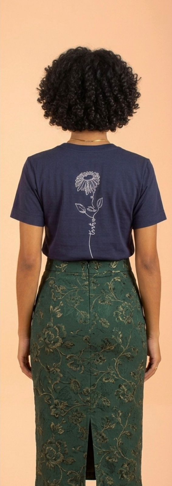 Camiseta, Azul royal "Tudo Que Pedirdes Com Fé " - Imagem 4