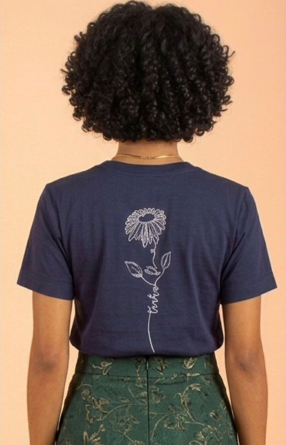 Camiseta, Azul royal "Tudo Que Pedirdes Com Fé " - Imagem 2