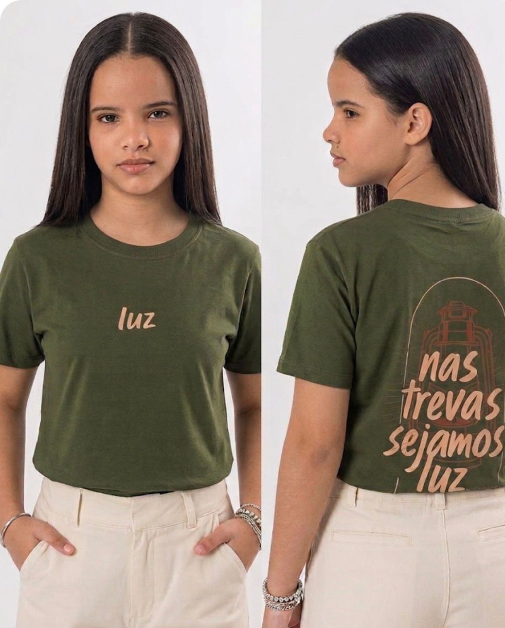 Camiseta, Verde "Luz Nas Trevas" - Imagem 6